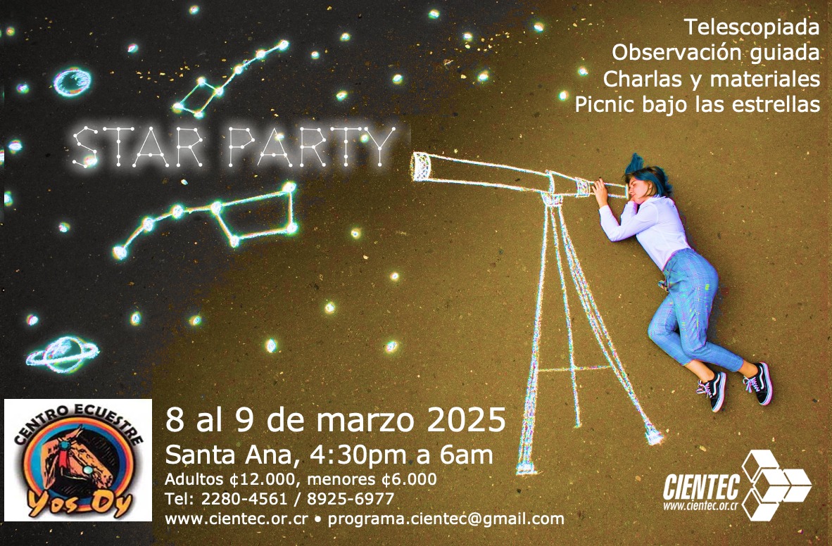 Anuncio Star Party 8 marzo 2025