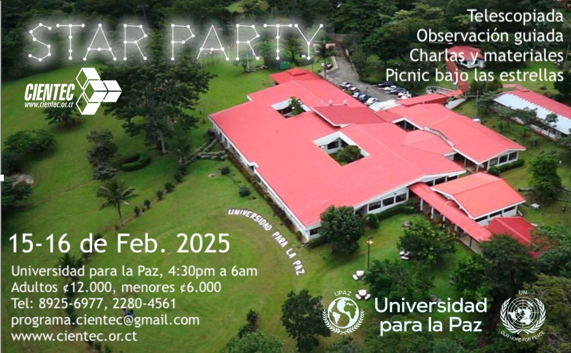 Anuncio Star Party UPAZ 15-16 Feb. 25