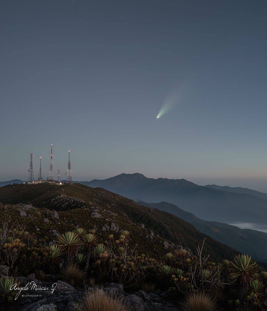 Cometa Lemmon, por Angelo Murcia 24 Oct. 2025. Cerro de la Muerte, Costa Rica 