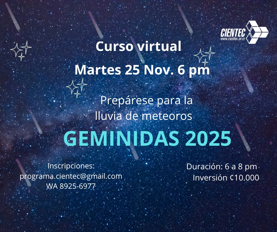anuncio curso Geminidas 2025