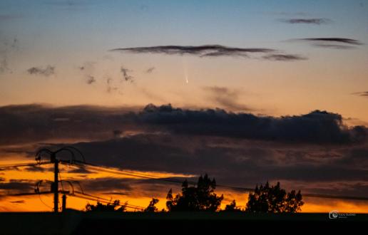 Cometa desde Santa Ana por Tizoc Suárez