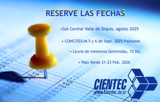 Anuncio reserve las fechas