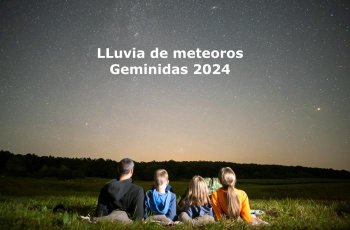 Anuncio lluvia de meteoros Geminidas 2024