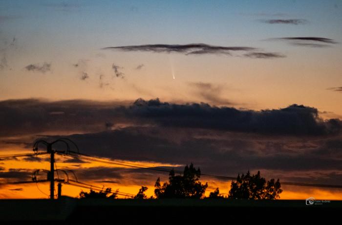 Cometa desde Santa Ana por Tizoc Suárez