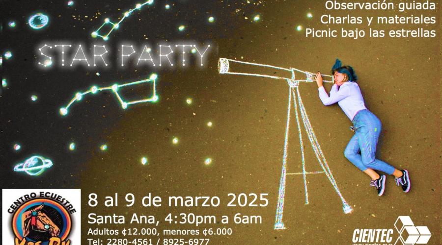 Anuncio Star Party 8 marzo 2025