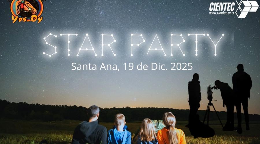 Anuncio Star Party Santa Ana 19 Dic. 2025