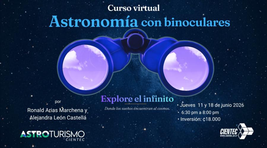 anuncio curso astronomía con binoculares junio 2026