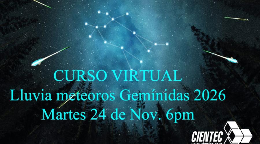 anuncio  curso lluvia meteoros Geminidas 2026